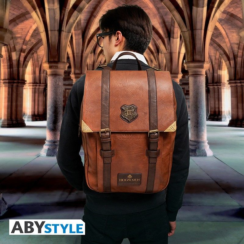 Harry Potter Hogwarts Deri Sırt Çantası - ABYBAG516