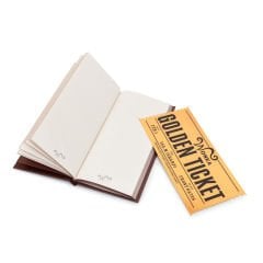Willy Wonka Çikolata Defter Altın Bilet