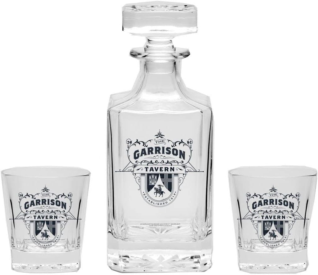 PEAKY BLINDERS Viski Seti - Özel Dökme Cam Şişe 2 Bardak