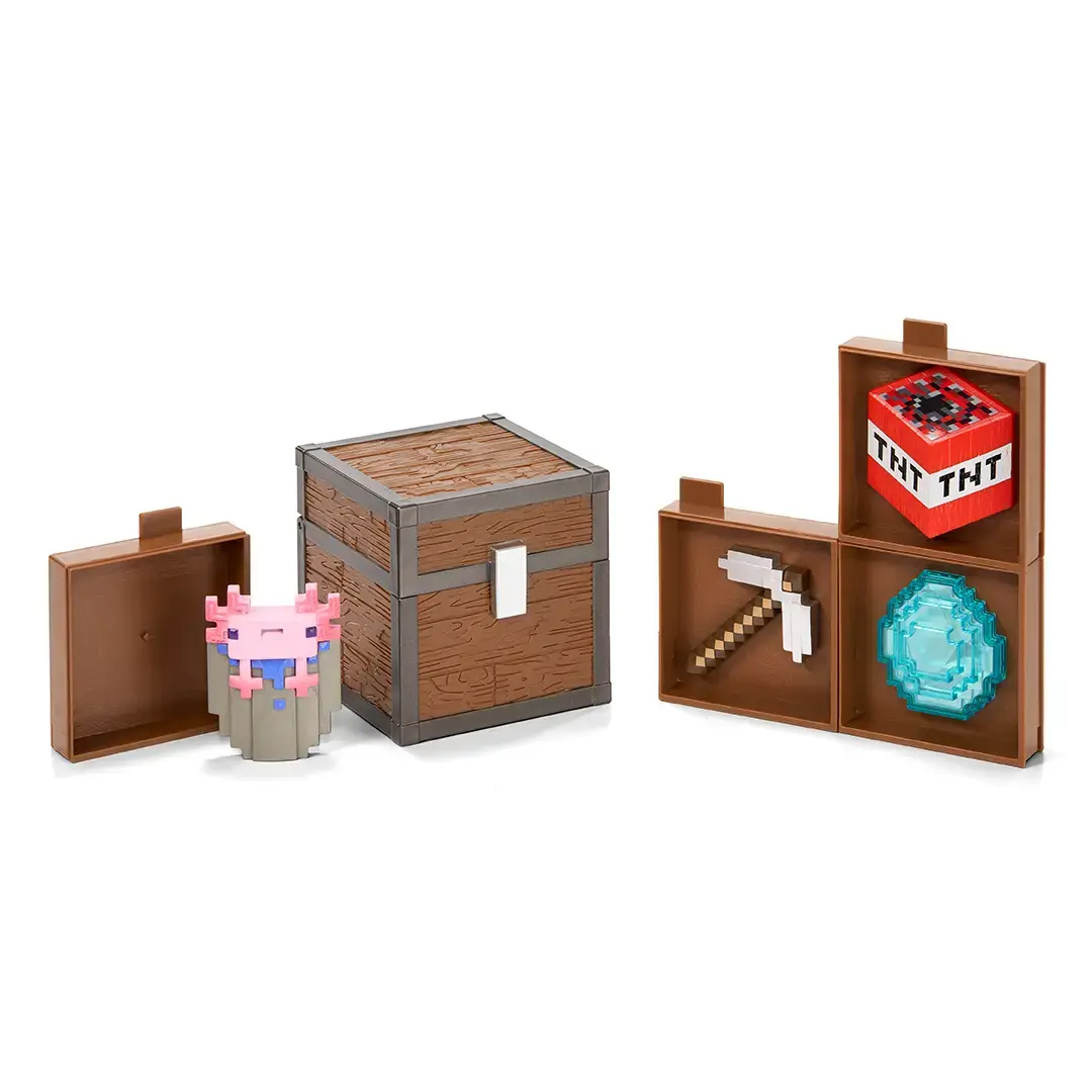 MINECRAFT - Sandık Oyuncak Seti Loot Chest Caves